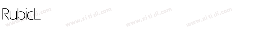 Rubic Light字体转换